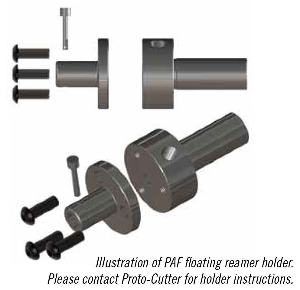 Floating holders for coolant-fed reamers from Proto-Cutter
